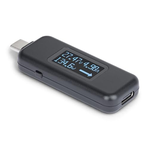 Startech.Com Multimetro Digitale Usb-C, Misuratore Di Tensione E Corrente, 240W Pd Epr, Tester Bidirezionale Per Cavi/Porte