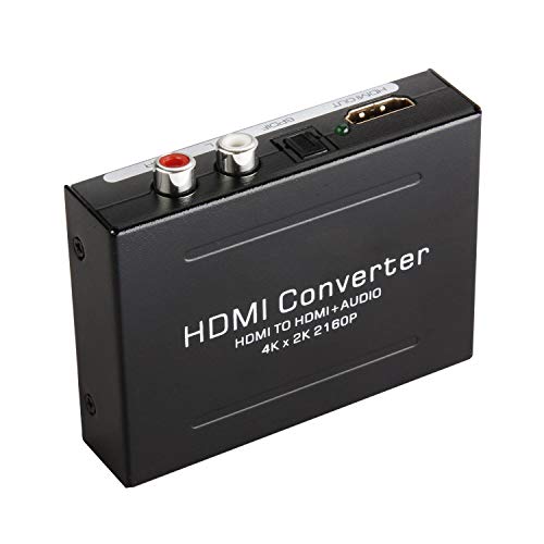 Ozvavzk Hdmi Audio Extractor 4K X 2K Hdmi Audio Splitter Hdmi A Hdmi Spdif Optical Toslink Con L/R 3,5 Mm Stereo Audio Digitale Estrattore Per Ps4 Ps5