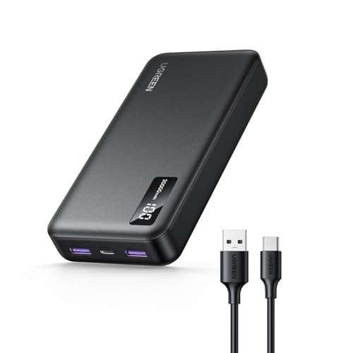Ugreen Power Bank 20000Mah 22.5W, Caricatore Portatile Con Cavo Usb C, Batteria Esterna Pd 20W Con Display Led Compatibile Con Iphone 16/15 Pro Max Pl