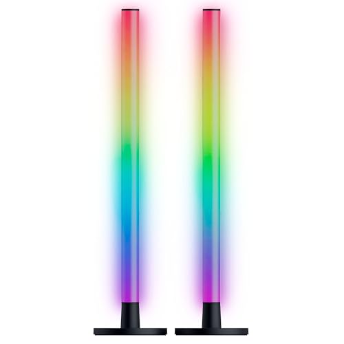 Razer Aether Standing Light Bars - Barre Luminose A Led Rgb Per Giocatori Con Connessione Usb-C (40 Cm X 3,2 Cm, Chroma Rgb, Compatibile Con Matter, G