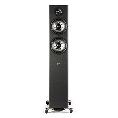 Polk Audio Series R600 - Altoparlante A Torre Da Pavimento, Con Tweeter Ad Anello Pinnacle Da 2, 5 Cm E Doppio Woofer A Turbina Da 16, 5 Cm, Certifica