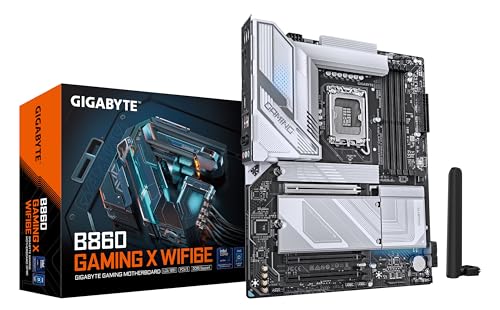 Gigabyte B860 Gaming X Wifi6E Scheda Madre - Cpu Intel Core Ultra, Vrm A 12+1+2+1 Fasi, Fino A 9066Mhz Ddr5, 1Xpcie 5.0 + 2Xpcie 4.0 M.2, Lan 2,5 Gbe,