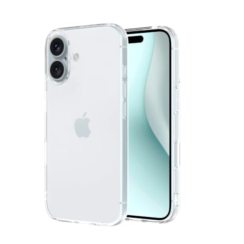 Captor Cover Trasparente Per Apple Iphone 16, Custodia Tpu In Silicone Flessibile Morbida E Sottile, Protezione Con Bordo Rialzato Per Schermo E Fotoc