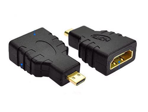 Shanfeilu Adattatore Micro Hdmi Micro Hdmi Maschio A Hdmi Femmina Convertitore Hdmi Femmina A Micro Hdmi Maschio Tipo D Connettore Per Fotocamera/Vide