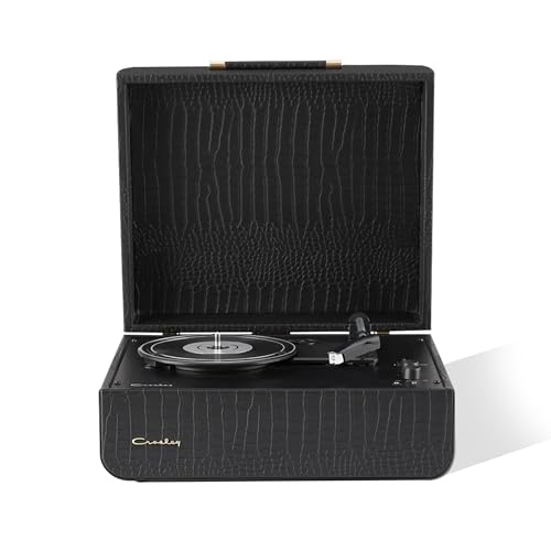 Crosley Mercury Giradischi Vinili Con Bluetooth In/Out, Rca E Altoparlanti Stereo - Vintage Design Lettore Di Dischi A 3 Velocità - Per 7", 10" E 12" 