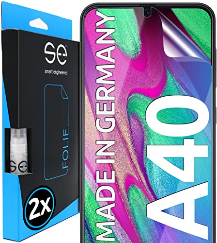 Smart Engineered 3D Pellicola Protettiva Per Schermo Per Samsung Galaxy A40 [2 Pezzi Transparente, Case-Friendly, Qualità Dell'Immagine Full Hd,Pellic