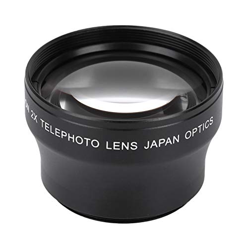 Tbest 2X Teleobiettivo, 2X Ingrandimento 2X Convertitore Ad Alta Definizione Teleobiettivo 2X Teleconverter Lens Lenti Per Fotocamera Per 37Mm Mount C