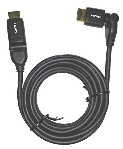 Sky 910 Cavo Hdmi Con Connettori Placcati A Oro E Pieghevoli, 3 Metri, Nero