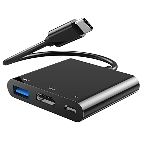 Cableglaxay Adattatore Da Usb C A Hdmi, Hub Usb C Hdmi 4K Adattatore 3 In 1 Con Pd 100W Carica Compatibile Con Macbook Pro Air M2 M1, Ipad Pro Air, Ip