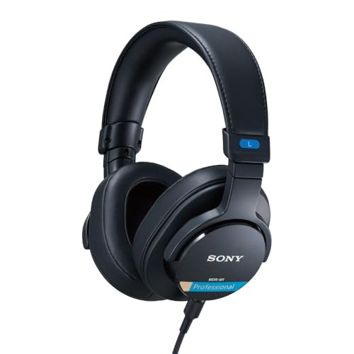 Cuffie Sony Mdr-M1 Studio - Cablate, Riproduzione A Banda Ultra Larga (5 Hz-80 Khz), Ideali Per Registrazioni E Mixaggi In Studio, Design Leggero(216