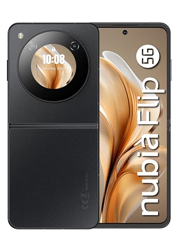 Zte Nubia Flip 5G Black - Smartphone Android 13 Con Display 6.9" Amoled Fhd+, 8Gb Ram 256Gb Rom, Fotocamera 50Mp, Snapdragon 7 Gen 1, Batteria 4310Mah