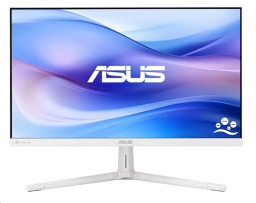 Asus Vu249Hfi-W Eye Care Monitor 23,8", Full Hd Ips (1920X1080), Hdmi, 1 Ms (Mprt), 100Hz, Adaptive Sync, Tecnologia Eyecare Plus, Bassa Luce Blu, Bia