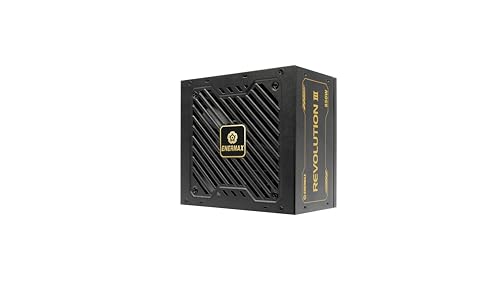 Enermax Revolution Iii 850 Watt | Alimentatore Completamente Modulare Atx 3.1 | Pcie 5.1 | 80 Plus Gold | Ventola Fdb Silenziosa Da 120 Mm | Condensat