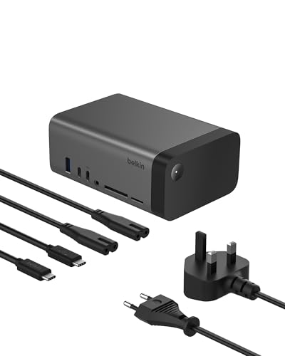 Belkin Hub Usb-C, Dock 11 In 1 Gan Usb-C Da 150 W Pro, Docking Station Multiporta, Porte Usb-C, Usb-A, Ethernet, Sd, Microsd, 3,5 Mm, Porte Hdmi 4K Pe