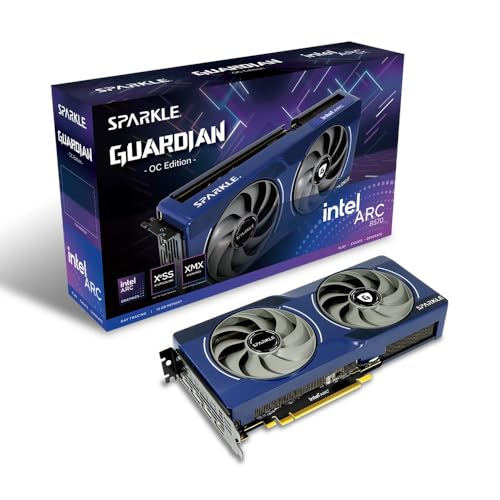 Sparkle Scheda Grafica Intel Arc B570 Guardian Oc, 10 Gb Gddr6, Raffreddamento Strappato 2.0, Ventola Assiale, Luce Respiratoria, Piastra Posteriore I
