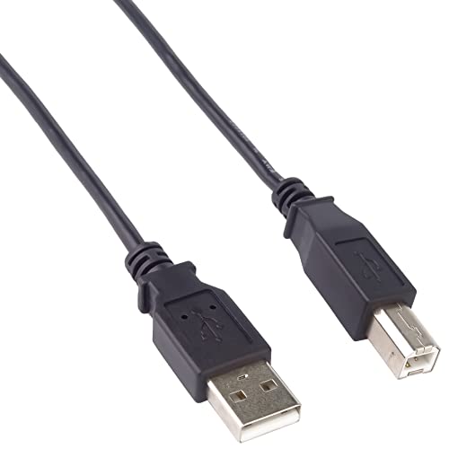 Premiumcord Cavo Usb 2.0 Ad Alta Velocità M/M 2M, A Maschio A B Maschio, Cavo Di Collegamento Usb Per Scanner Ecc., Doppia Schermatura, Awg28, Colore