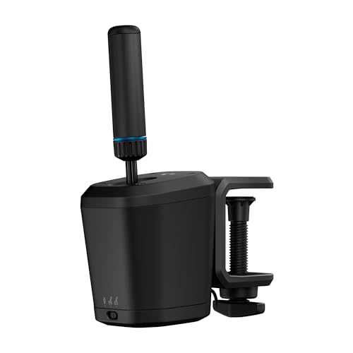Logitech G Rs Shifter And Handbrake Con Commutazione Facile Della Modalità, Impugnatura Regolabile In Altezza E Morsetto Da Tavolo, Per Unità G And Pr