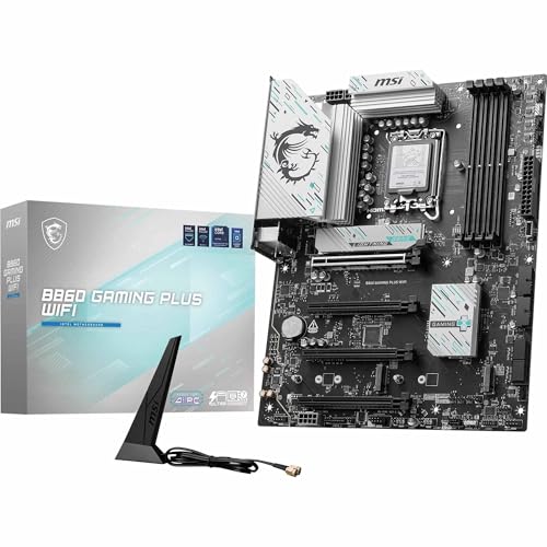 Msi Scheda Madre B860 Gaming Plus Wifi, Atx - Supporta Processori Intel Core Ultra (Serie 2), Lga 1851 - Ddr5 Memory Boost 8600+ Mt/S (Oc), Pcie 5.0 X
