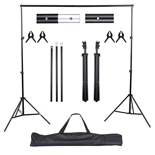 Unideal Supporto Fondale Fotografico Regolabile 2X2M, Supporto Di Fondale Fotografico, Alto Sfondo Regolabile Staffa, Kit Di Supporto Per Sfondo Con 4