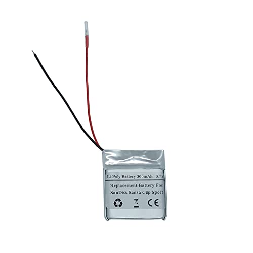 Batteria Di Ricambio 300 Mah 3,7 V Per Sandis K Sansa Clip Sport, Sdmx24