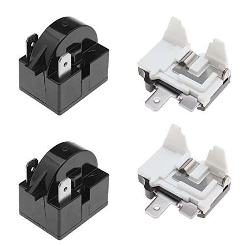 Emsea 2Pcs Relè Di Avvio Frigorifero Da 15 Ohm Resistenza Compressore Congelatore Ptc A 2 Pin Per Mini Frigoriferi Frigoriferi Compatti Vino Con Prote