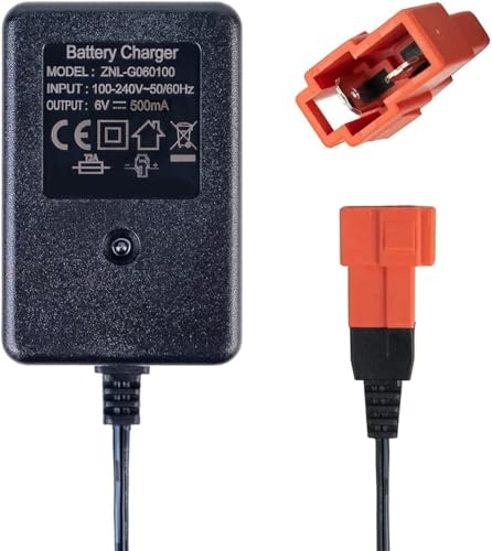 Caricabatteria Da 6 Volt Per Giocattoli Da Cavalcare Da 6 V Per Bambini, Caricabatteria Da Auto Elettrica Da 6 V