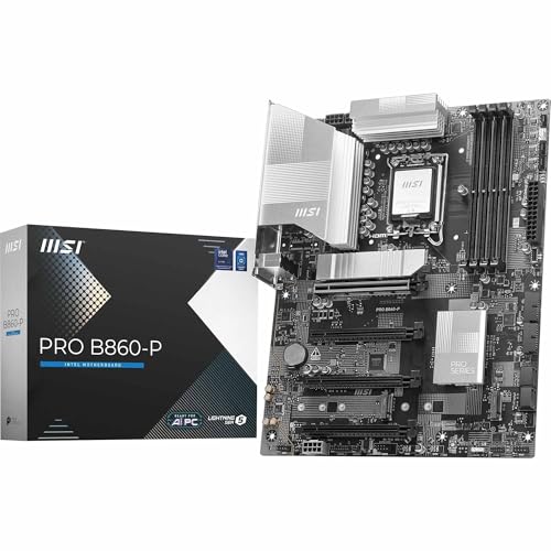 Msi Pro B860-P - Scheda Madre Atx, Supporta Processori Intel Core Ultra (Serie 2), Lga 1851, 12 Fasi Di Alimentazione, Boost Memoria Ddr5 (8600+ Mt/S