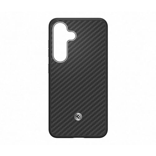 Cover Enzo Aramid Cover In Fibra Aramidica Con Resistenza Di Grado Militare Per Samsung Galaxy S25, Compatibile Con Tecnologia Magnetic Power Profile,