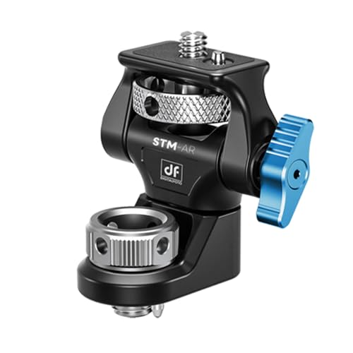 Dfcine Supporto Monitor Per Telecamera Per Arri-Style | Supporto Monitor Regolabile Con Pin Di Posizionamento Retrattili | Adattatore Vite Da 1/4” A 3