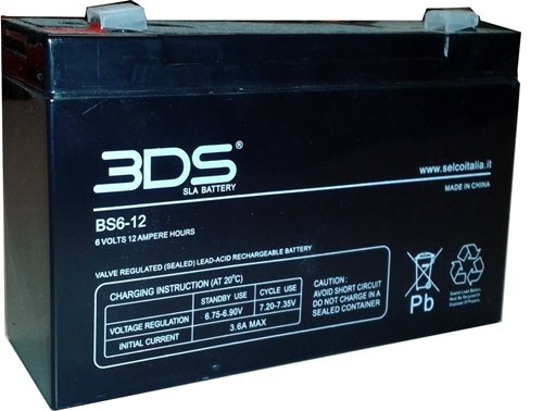 Bds Battery Agm 6V 12Ah T2