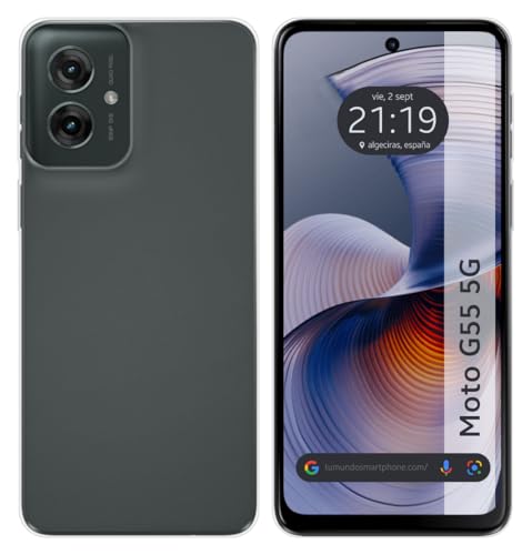 Tumundosmartphone Custodia In Silicone Gel Tpu Trasparente Per Motorola Moto G55 5G