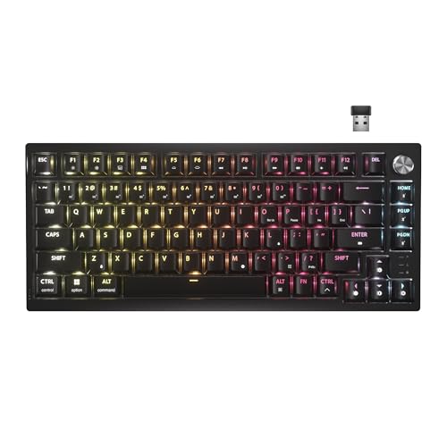 Corsair K65 Plus Wireless Tastiera Meccanica Da Gioco 75% Rgb, Sostituibile A Caldo – Switch Tattili Mlx Fusion Pre-Lubrificati, Riduzione Del Rumore