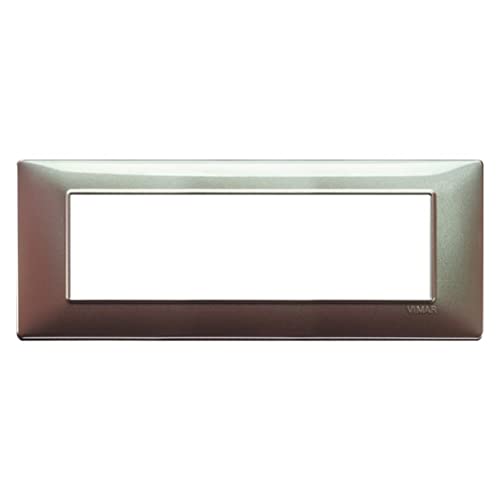 Placca 7 Moduli Marrone Micalizzato Vimar Plana