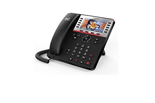 Swissvoice - Telefono Da Tavolo Ip Sip Cp2505G, Black-Silver, Schermo Da 4,3 Pollici A Colori, 6 Perline Sip, Poe