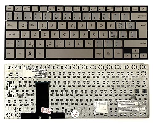 Click Help Tastiera Notebook Compatibile Con Asus Ux31 Ux31A Ux31E (Champagne) Con Adesivi Layout Italiano