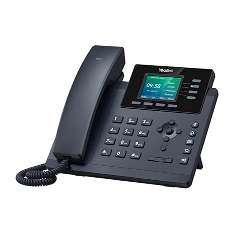 Yealink Telefono Ip Sip-T34W - Telefono Aziendale Con Display A Colori Da 2,4", Supporto Wi-Fi, 3 Account Sip, Qualità Vocale Hd, Compatibile Con Poe,
