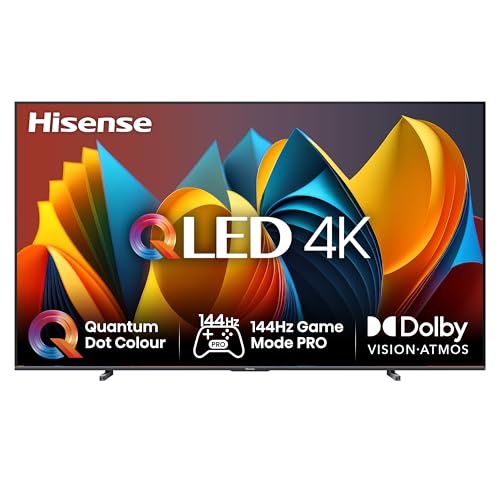 Tv Hisense 100" Qled 4K 144Hz 100E7Nq, Smart Tv Vidaa U8, Dolby Vision Iq, Hdr 10+ Adaptive, 144Hz Game Mode Pro, Dolby Atmos 2.1 Con Subwoofer, Alexa