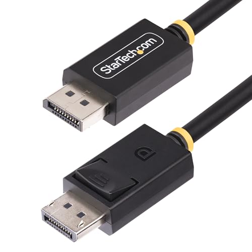 Startech.Com Cavo Displayport 2.1 Da 3M, Certificato Vesa Dp40 8K 60Hz/Dsc1.2A, Cavo Monitor Dp 2.1 Uhbr10/Hdr/Hdcp 2.2