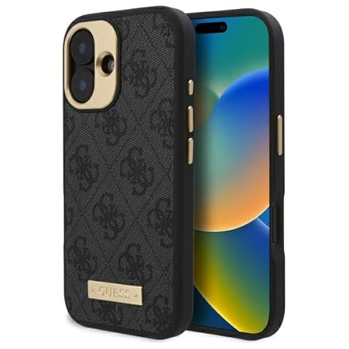 Cg Mobile Guess Guhmp16Mu4Gprk - Custodia Rigida Per Iphone 16 Plus 6,7", Colore: Nero