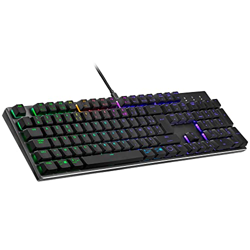 Cooler Master Tastiera Meccanica Sk652 (Full Size), Con Tasti Piatti Flottanti, Illuminazione Rgb, Porta Usb Cablata Di Tipo A, Compatibile Con Pc E M