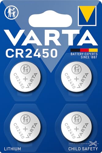 Varta Batteria A Bottone Cr 2450 3 V 4 Pz. Litio Varta Lithium Coin Cr2450 Blister 4