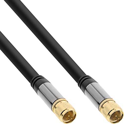 Inline 69105P Cavo Coassiale 5 M F Nero, Grigio - Cavi Coassiali (5 M, F, F, Male Connector/Male Connector, Dritto, Dritto