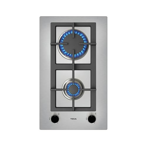 Teka Efx 30.1 2G Ai Al Ci Nat - Piastra Modulare Con 2 Bruciatori, A Gas Naturale, Autoaccensione Integrata, Griglie Di Fusione, Combinabili, Colore A