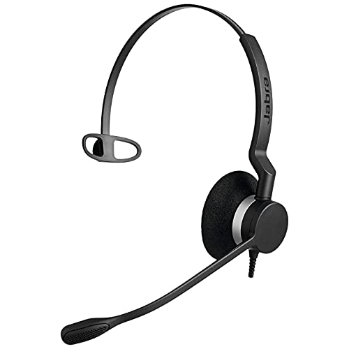 Jabra Biz 2300 Usb-A Ms Cuffie Mono On-Ear, Cuffie Con Cavo E Cancellazione Del Rumore Certificate Skype For Business, Unità Di Base, Per Telefoni Fis