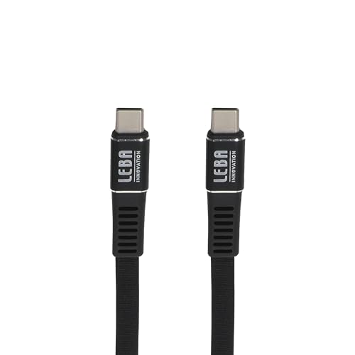 Leba Innovation Cavo Di Ricarica/Cavo Dati Da Usb-C A Usb-C Da 1,2 M (100 Watt, Rivestimento In Nylon Intrecciato Contro Lo Sfilacciamento E L'Aggrovi
