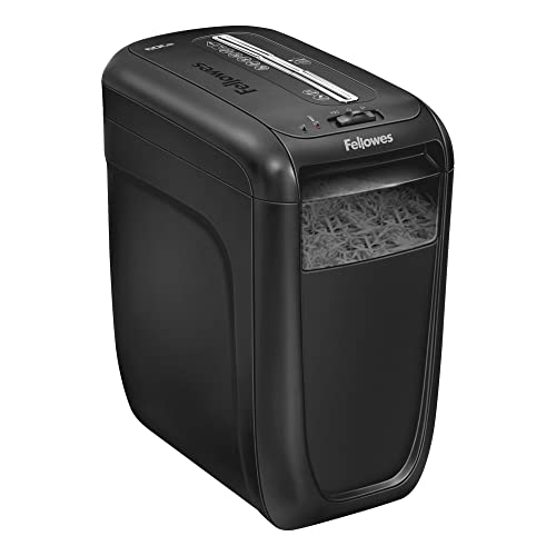 Fellowes Distruggi Documenti A Frammento 60Cs, 10 Fogli, Per Casa E Piccolo Ufficio, Uso Personale, Cestino Da 22 Litri, Distruggidocumenti Con Tecnol
