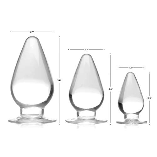 Set Di 3 Spine Anali A Triplo Cono, Trasparente