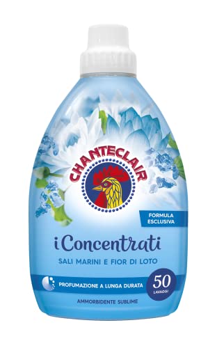 Chanteclair I Concentrati - Ammorbidente Concentrato, Fragranza Sali Marini E Fior Di Loto, Per Capi Morbidi E Profumati - 1 Litro