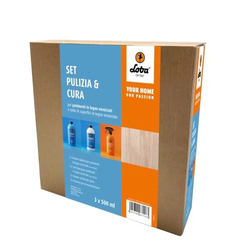 Loba Set Pulizia E Matuenzione Parquet Verniciati E Di Tutte Le Superfici In Legno