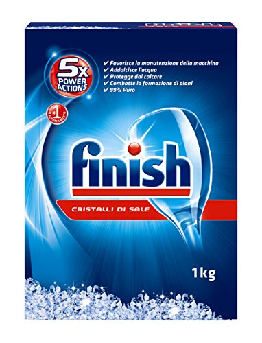 Finish Cristalli Di Sale, 1 Kg, Confezione Da 10